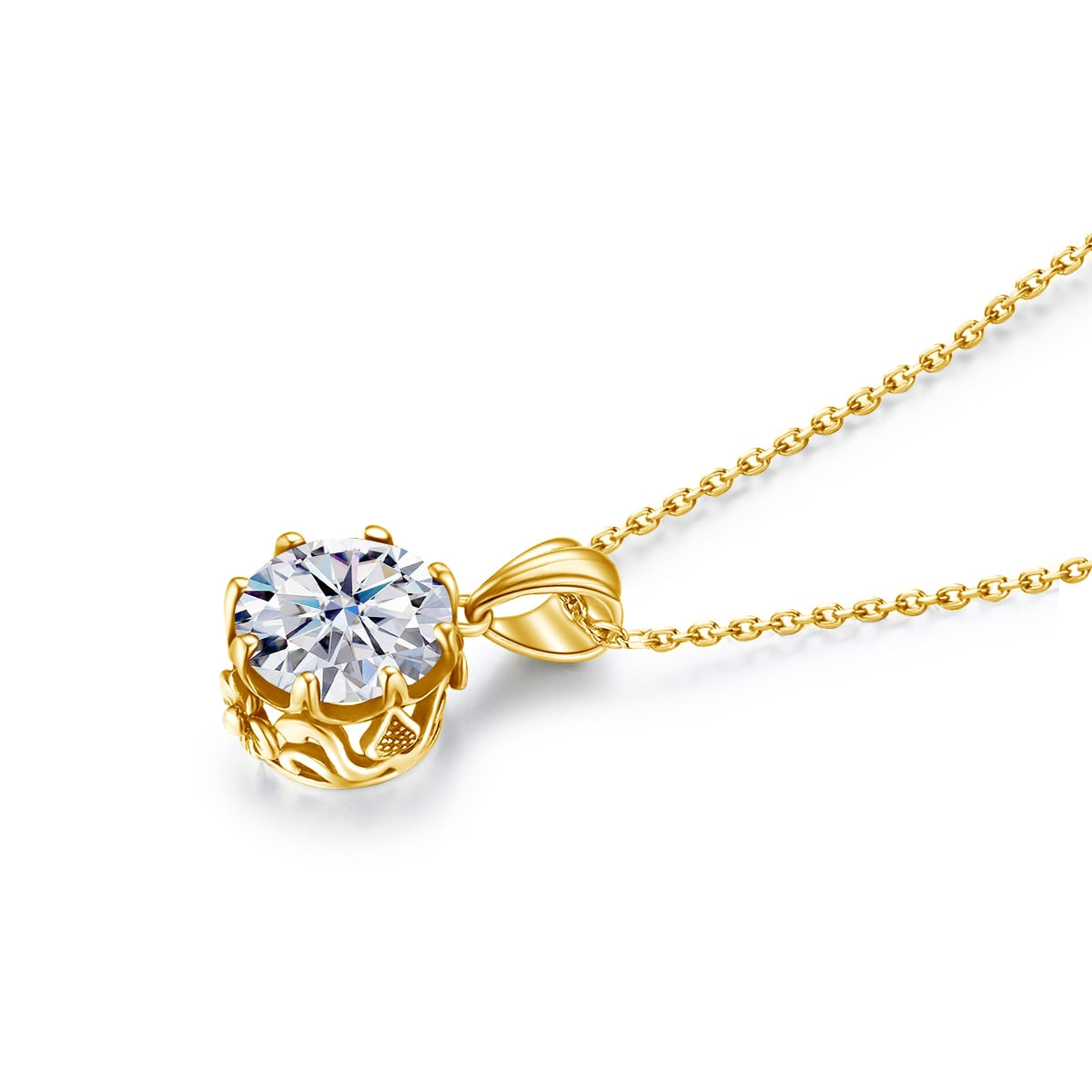 Moissanite Diamond Sterling Silver Pendant NZ