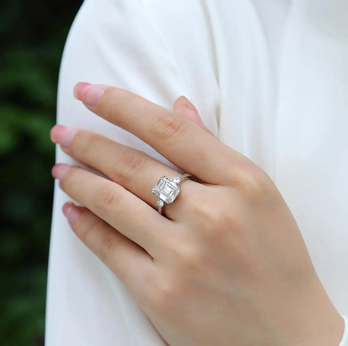 Moissanite Diamond Ring Free Shipping Canada