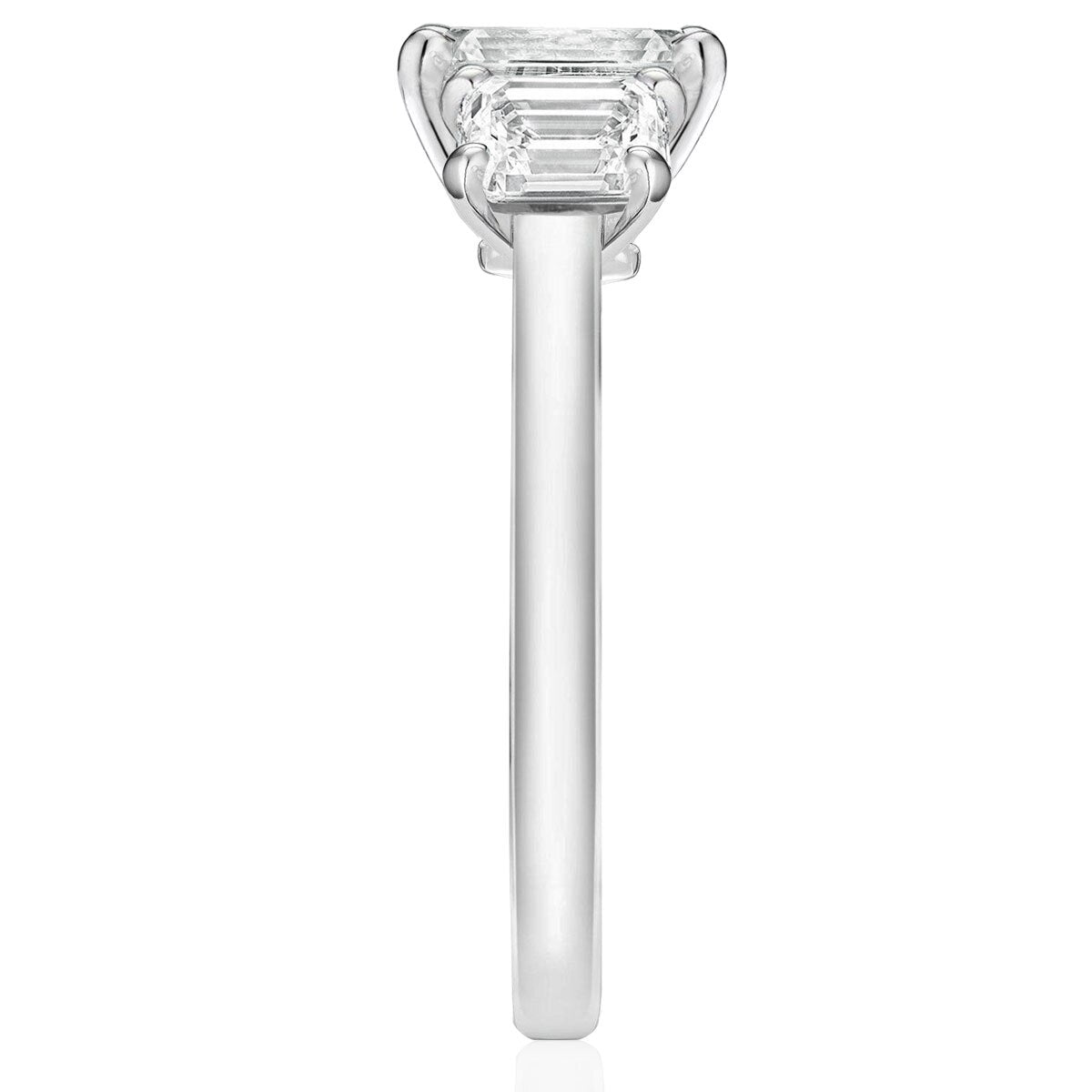 Holloway Jewellery Emerald Cut Moissanite Engagement Ring UK