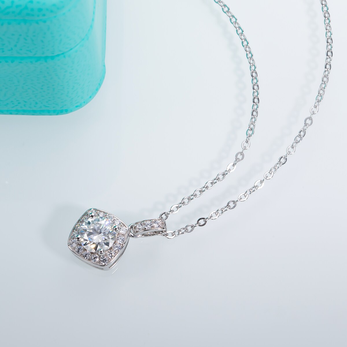 Moissanite Diamond Sterling Silver Pendant Free Shipping NZ