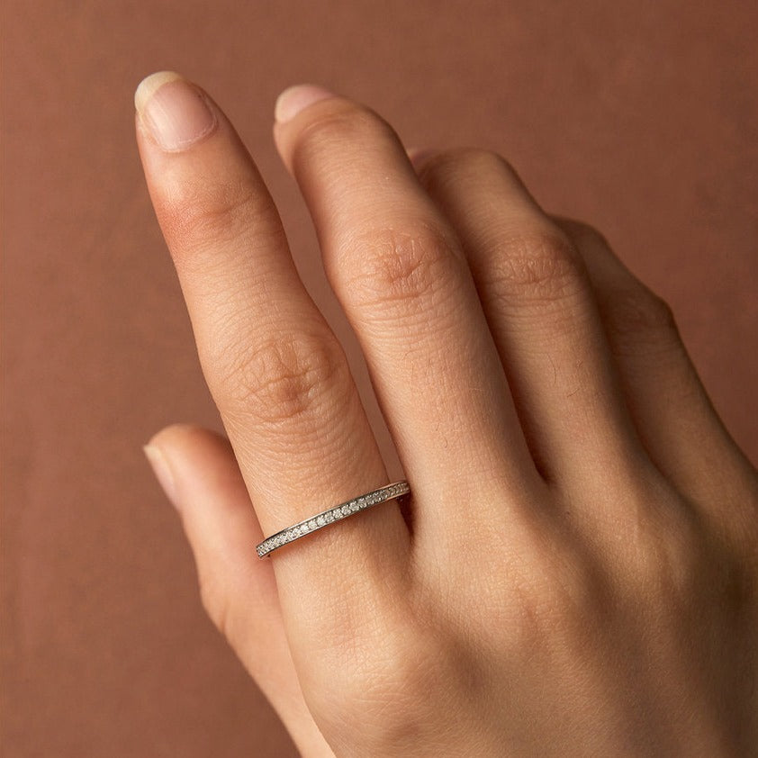 Moissanite Diamond Eternity Wedding Ring US