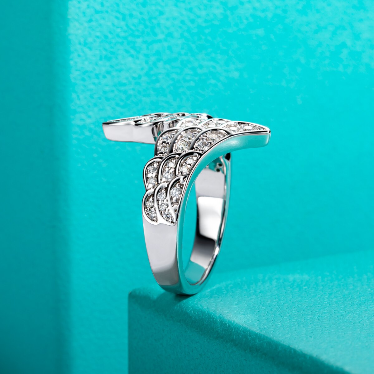 Sterling Silver Moissanite Ring
