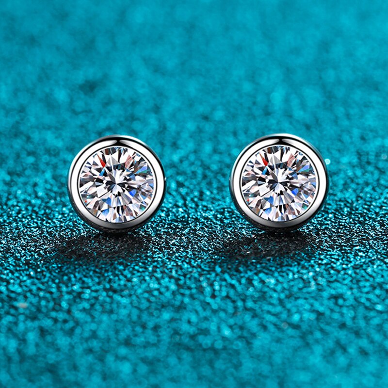 Moissanite Diamond Stud Earrings Holloway Jewellery UK