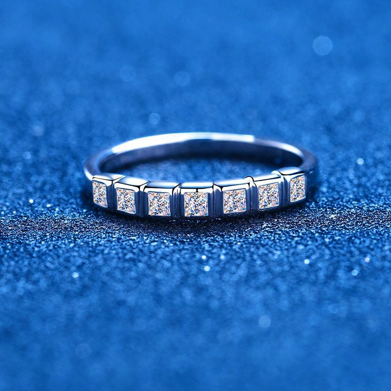 Moissanite Diamond Wedding Band UK