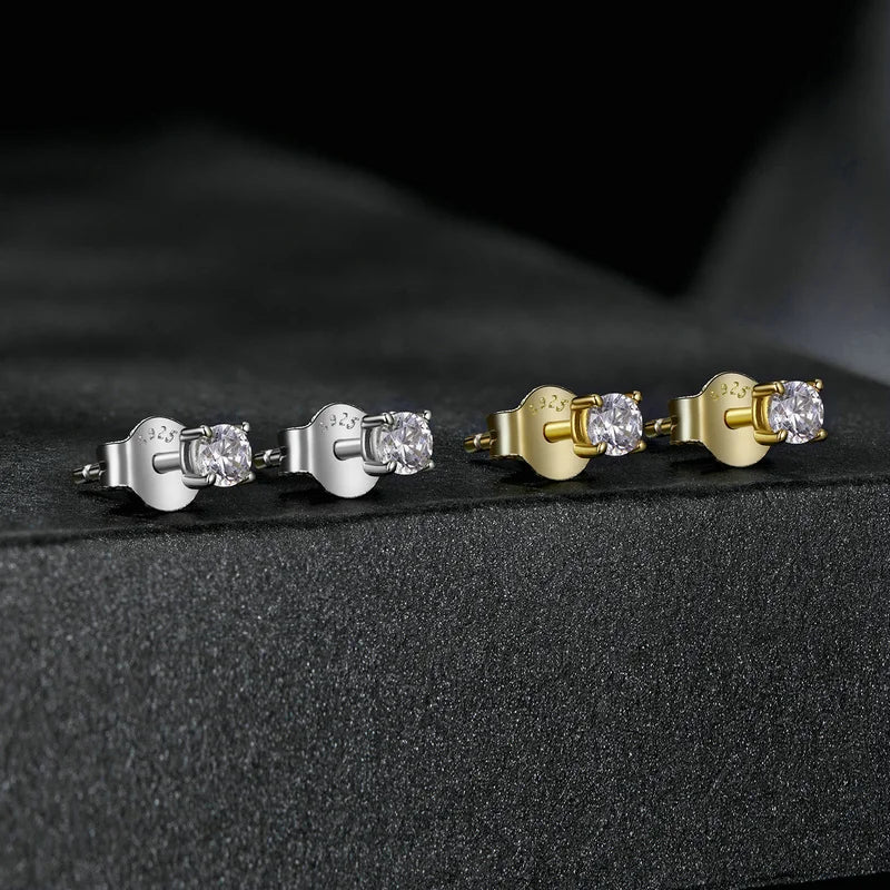 Free Shipping US Moissanite Diamond Stud Earrings