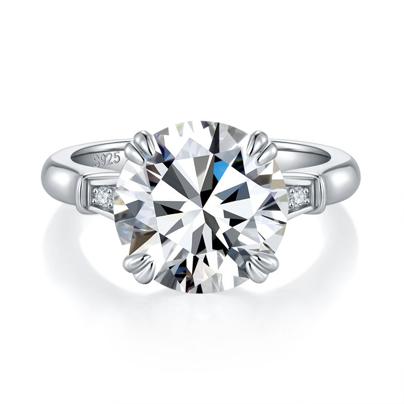 5ct ring UK Moissanite Diamond 5ct ring sterling silver Holloway Jewellery UK