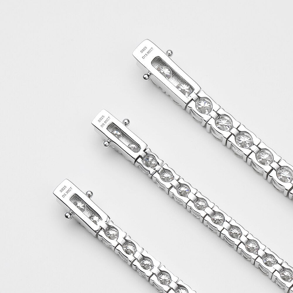 Mens Moissanite Tennis Bracelet Holloway Jewellery