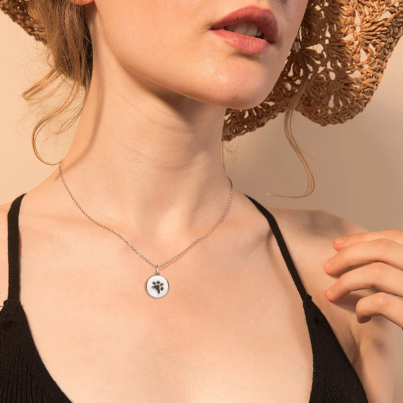 Black Moissanite Diamond Necklace