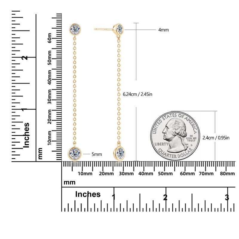 Holloway Jewellery US Moissanite Diamond Earrings