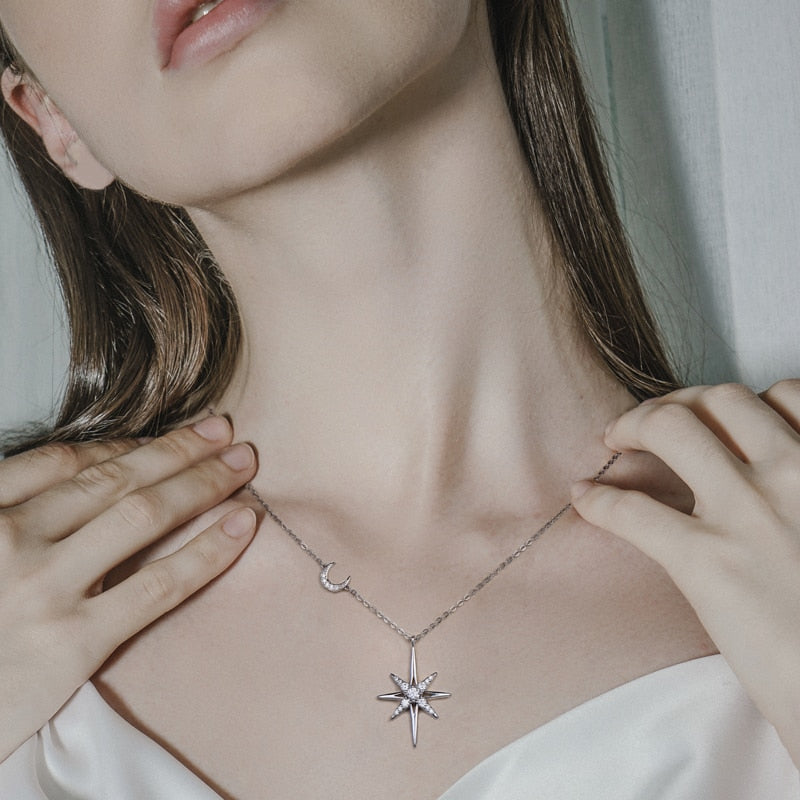 Sterling Silver Moissanite Necklace Australia