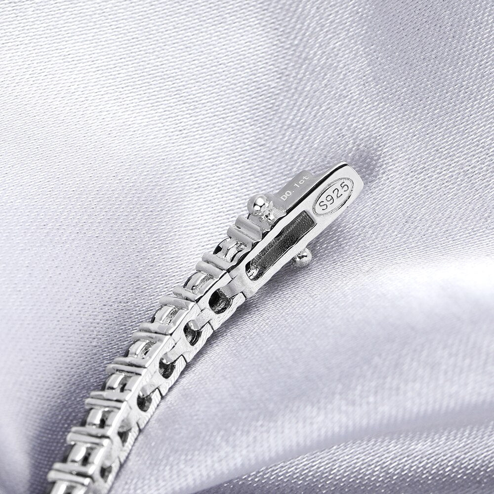 Holloway Jewellery Black Moissanite Tennis Bracelet