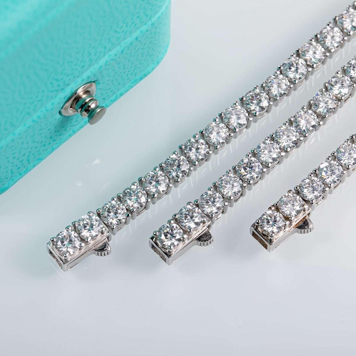 tennis necklace 4mm moissanite