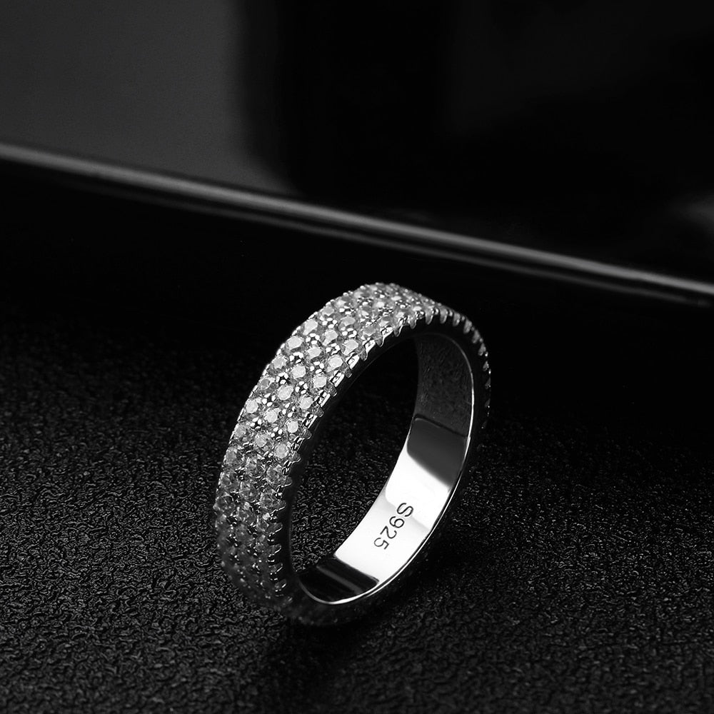 Holloway Jewellery Moissanite Diamond Sterling Silver Ring