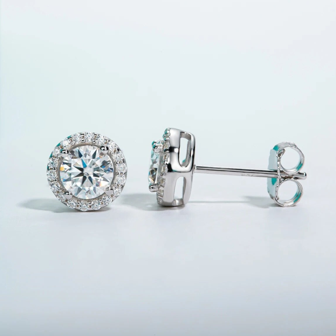 Moissanite Diamond Stud Earrings