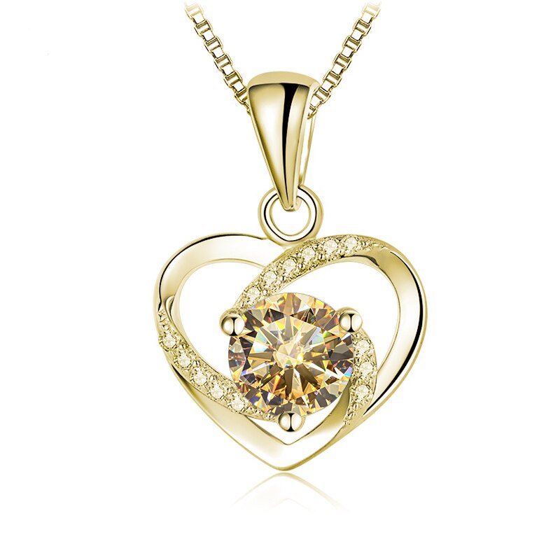 Coloured Moissanite Diamond Necklace UK