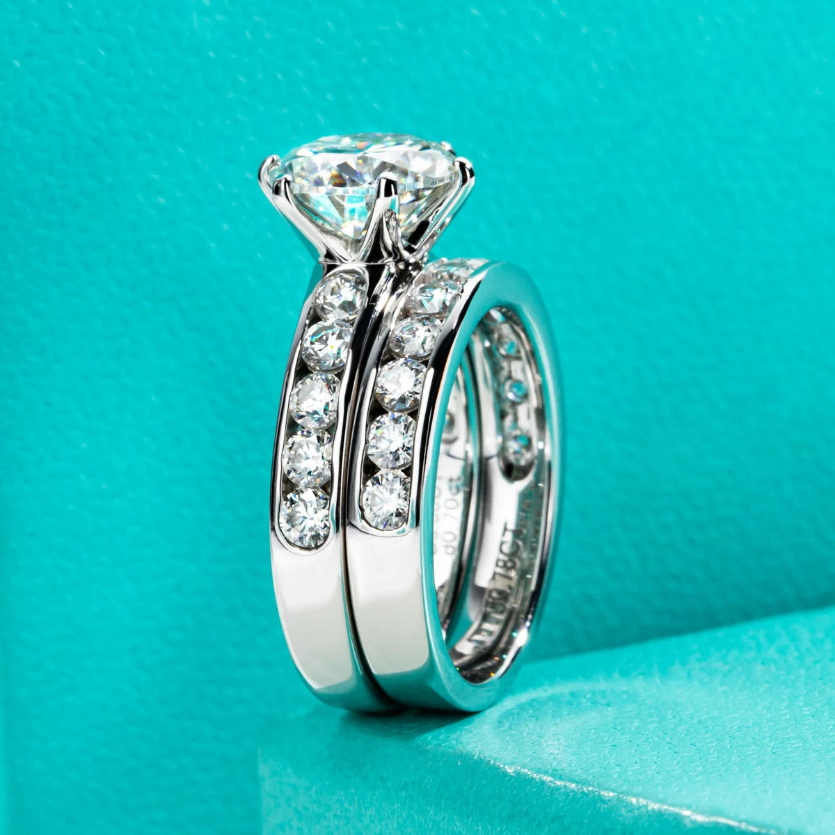 Moissanite Diamond Ring Set