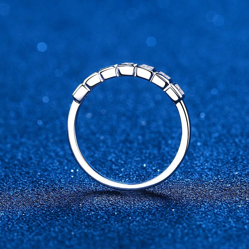 Moissanite Diamond Wedding Band Holloway Jewellery US
