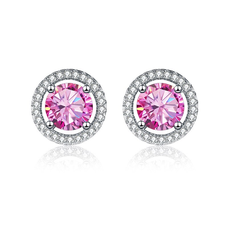 Moissanite Coloured Diamond Earrings NZ