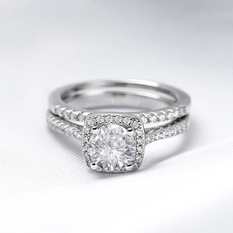Moissanite Diamond Ring Set