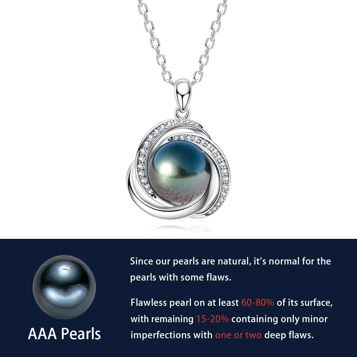 Tahitian Black Pearl Necklace Free Shipping NZ