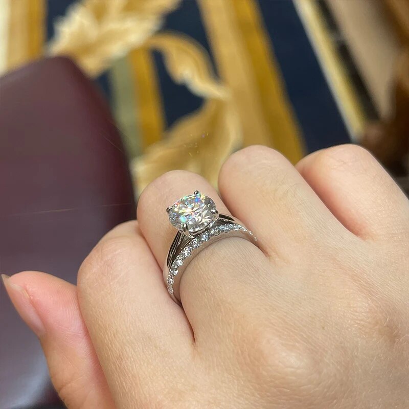 Holloway Jewellery Moissanite Diamond Ring Set