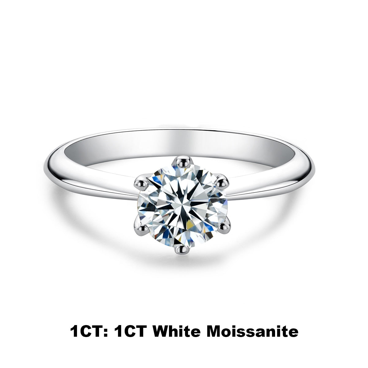 1 carat moissanite ring Holloway Jewellery