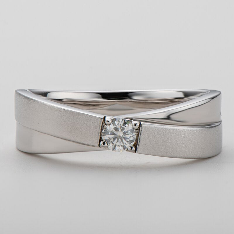 Mens Moissanite Diamond Ring