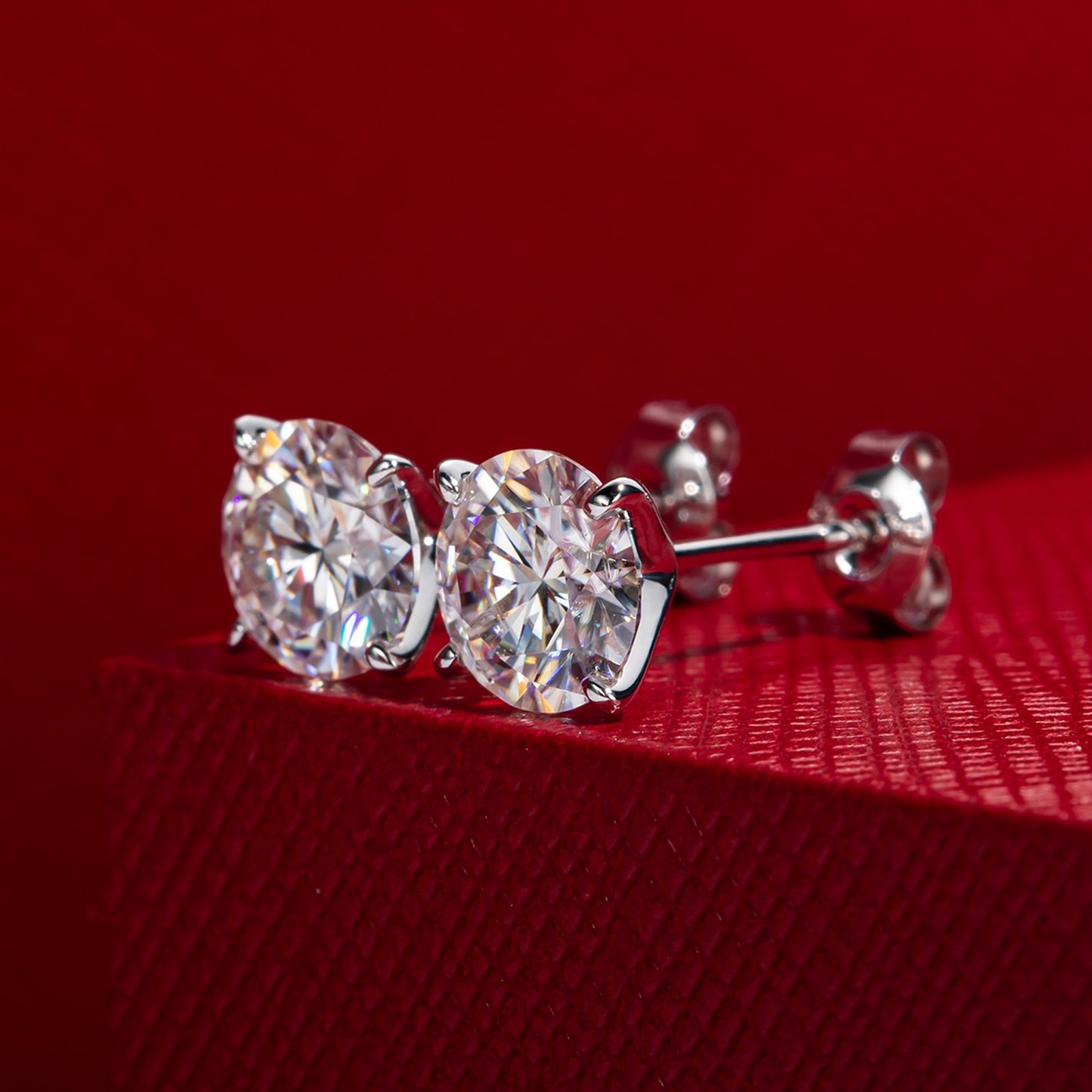 1 carat stud earrings