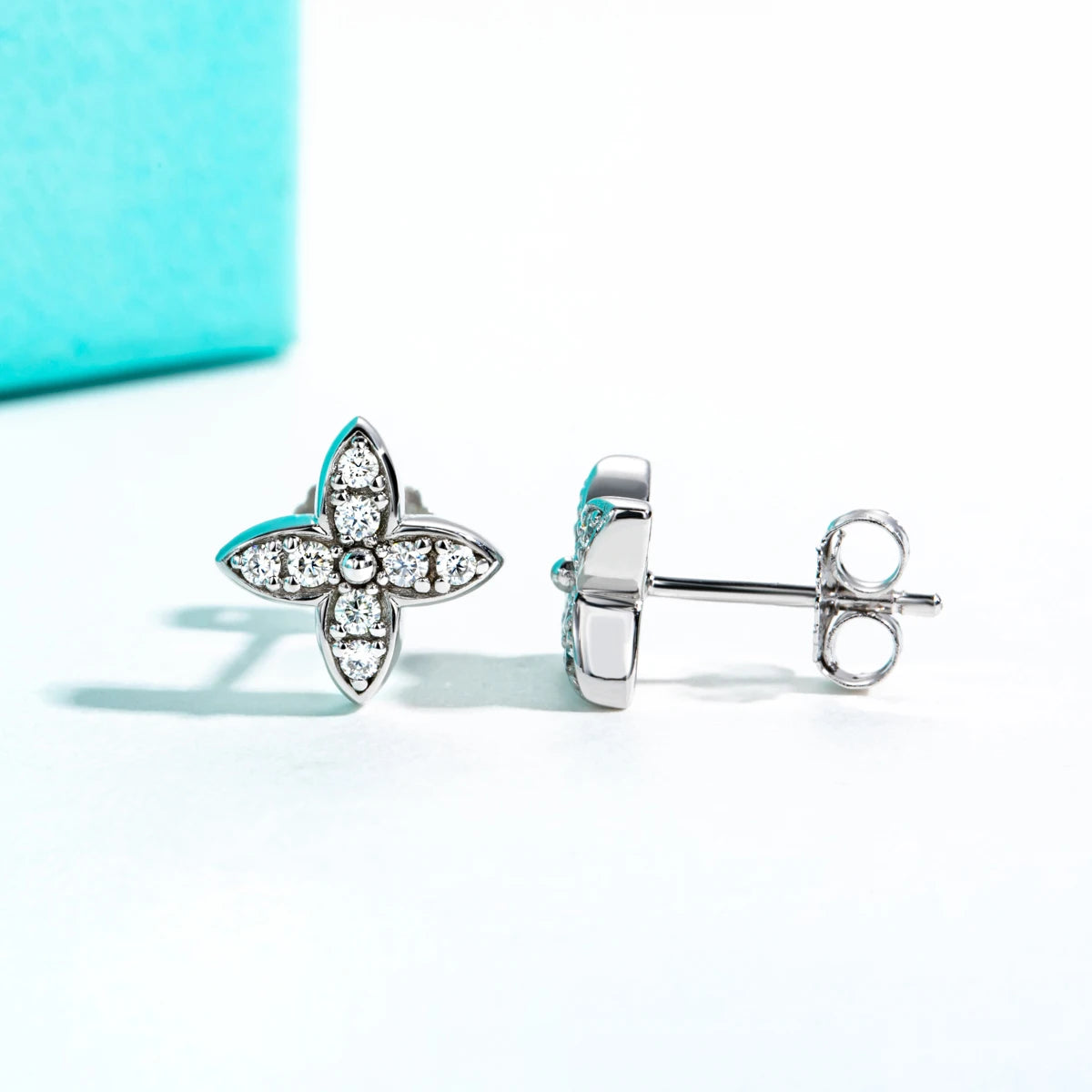 Holloway Jewellery UK Moissanite Diamond Stud Earrings
