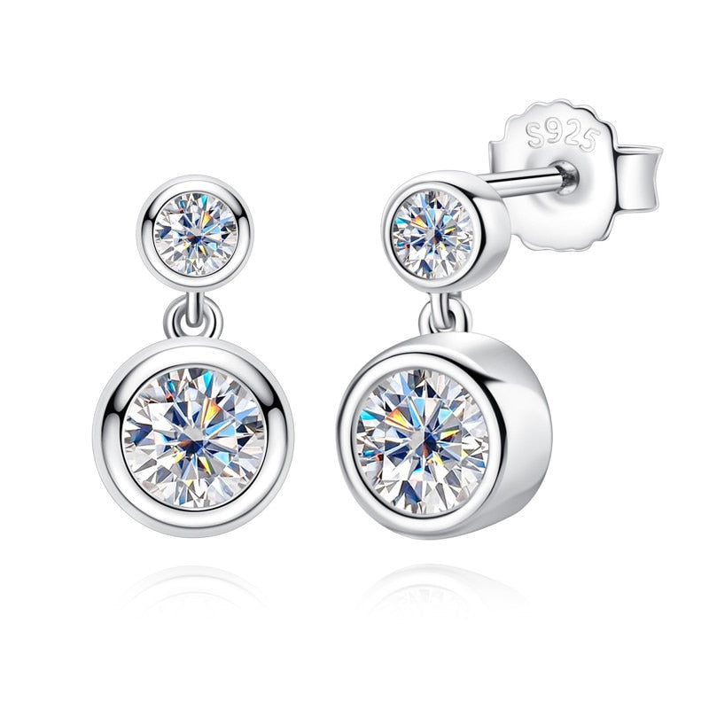 Moissanite Drop Earrings Free Shipping US