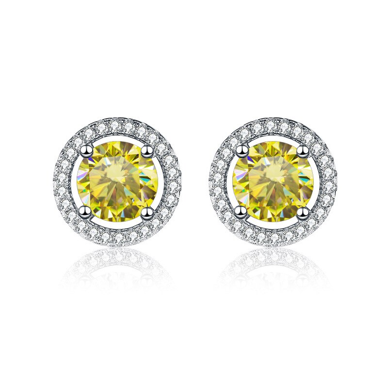 Sterling Silver NZ Moissanite Diamond Earrings