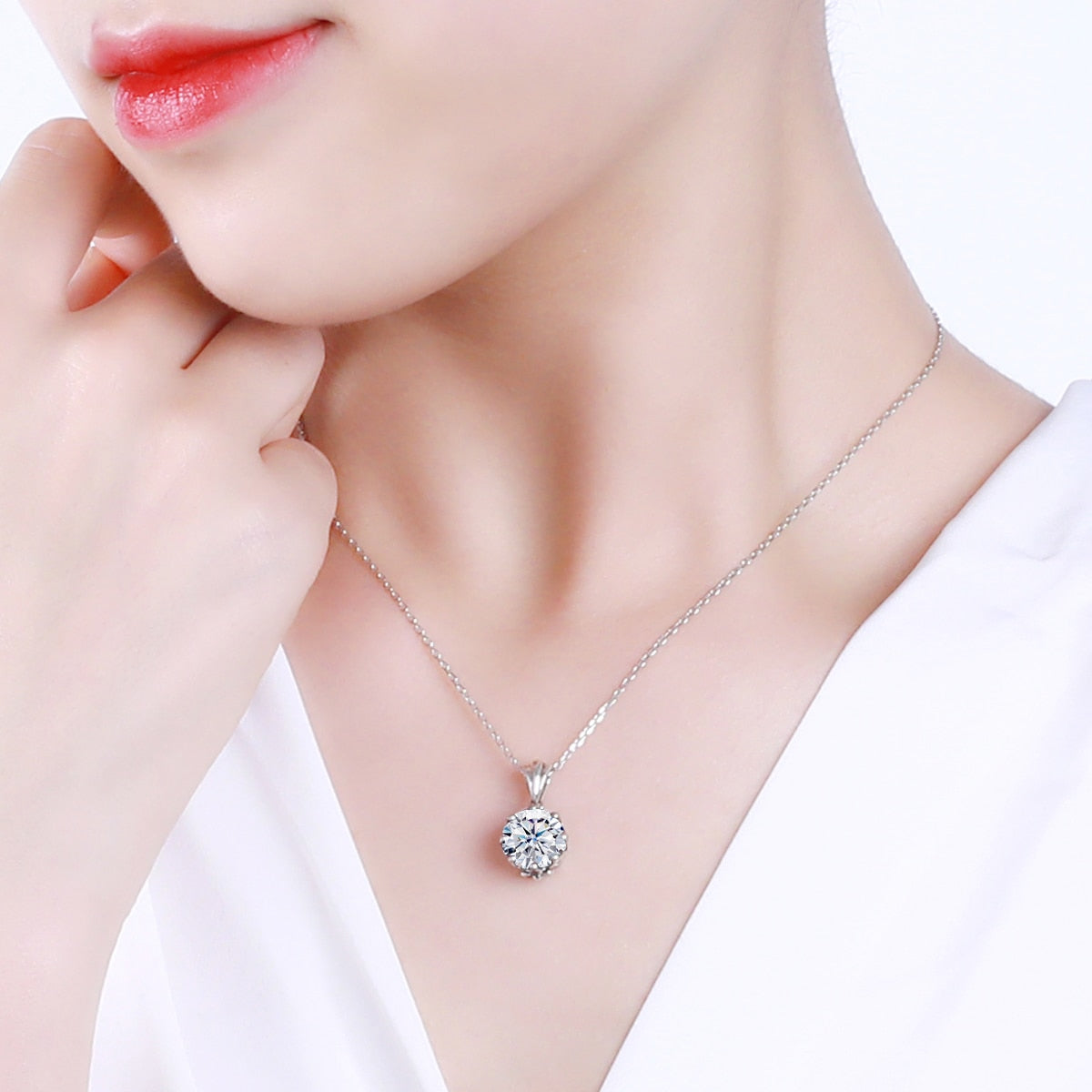 Moissanite Pendant Australia Holloway Jewellery