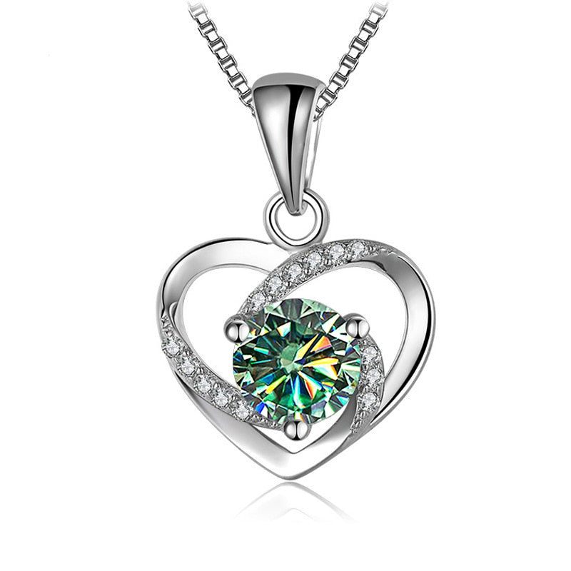 1 Carat Moissanite Diamond Necklace