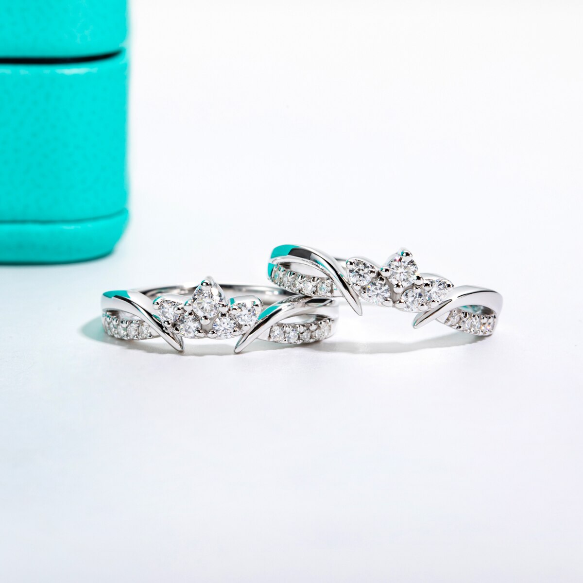 Moissanite Wedding Ring Set NZ