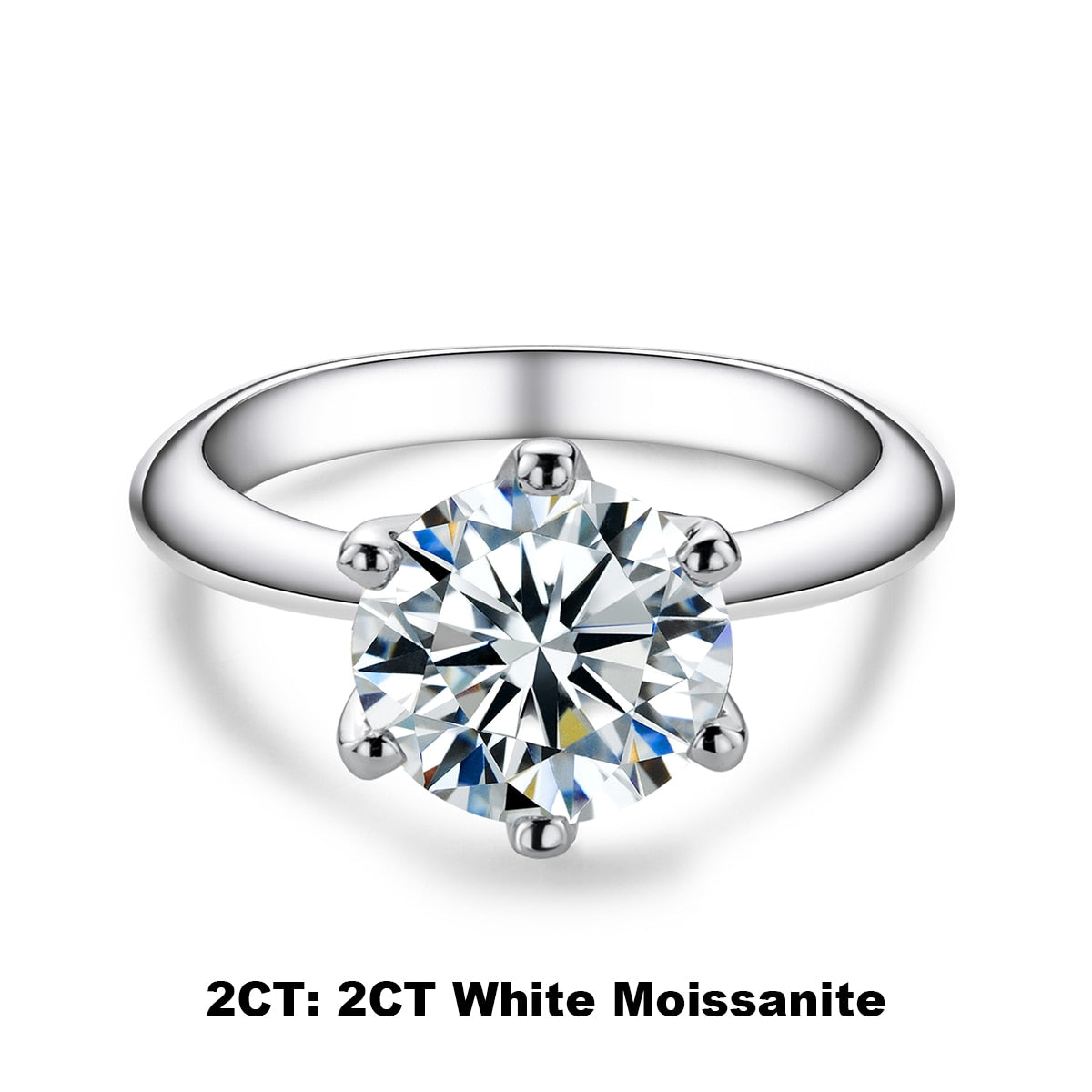 2 carat moissanite ring Holloway Jewellery