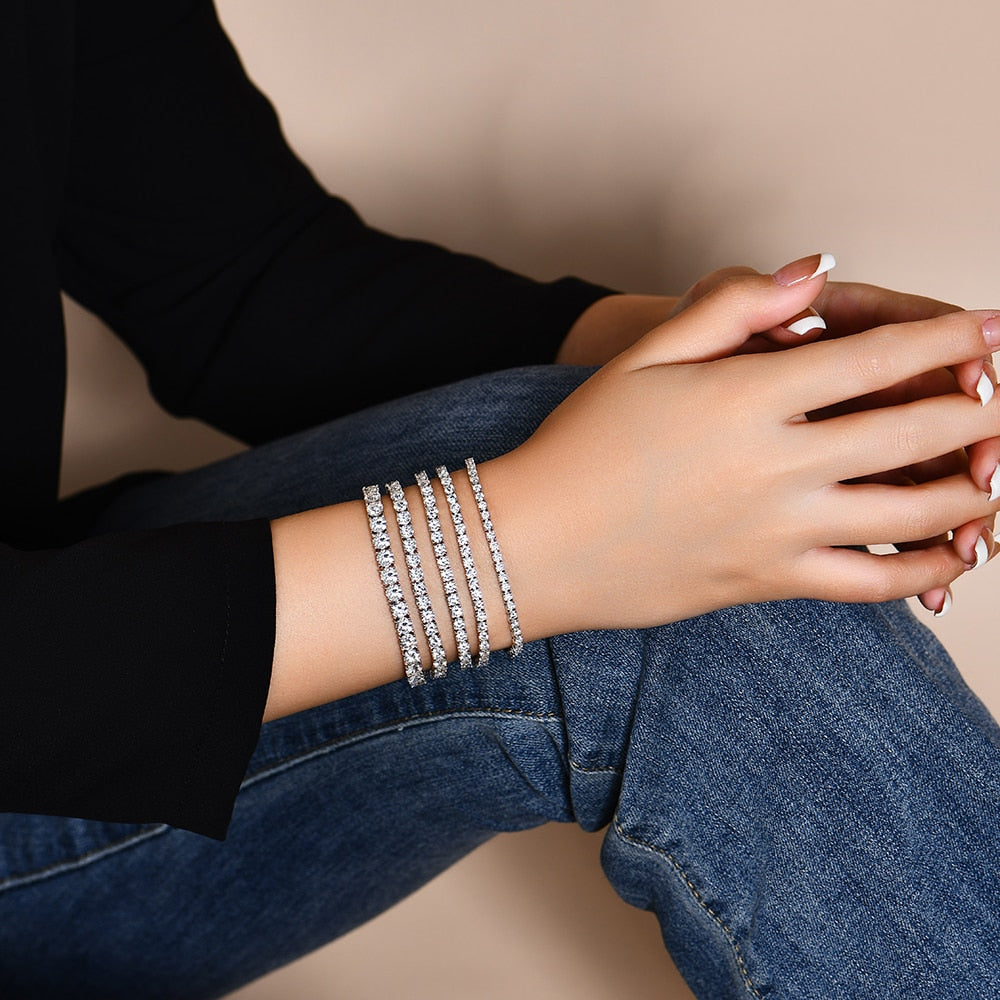 stacking tennis bracelets womens jewellery trend holloway jewellery