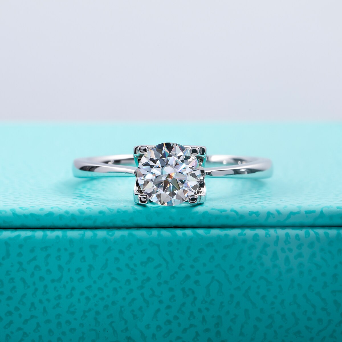 Free Shipping US Moissanite Diamond Engagement Ring