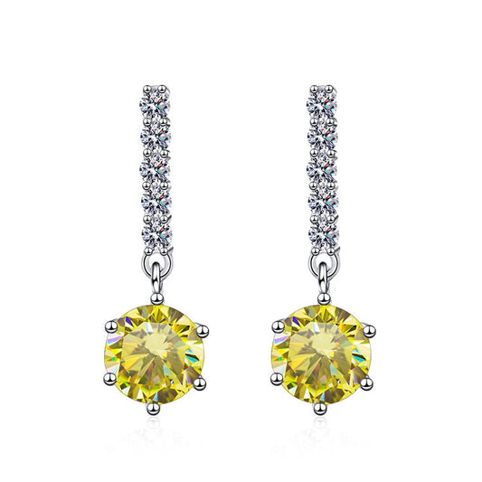 Moissanite Diamond Dangle Drop Earrings Australia