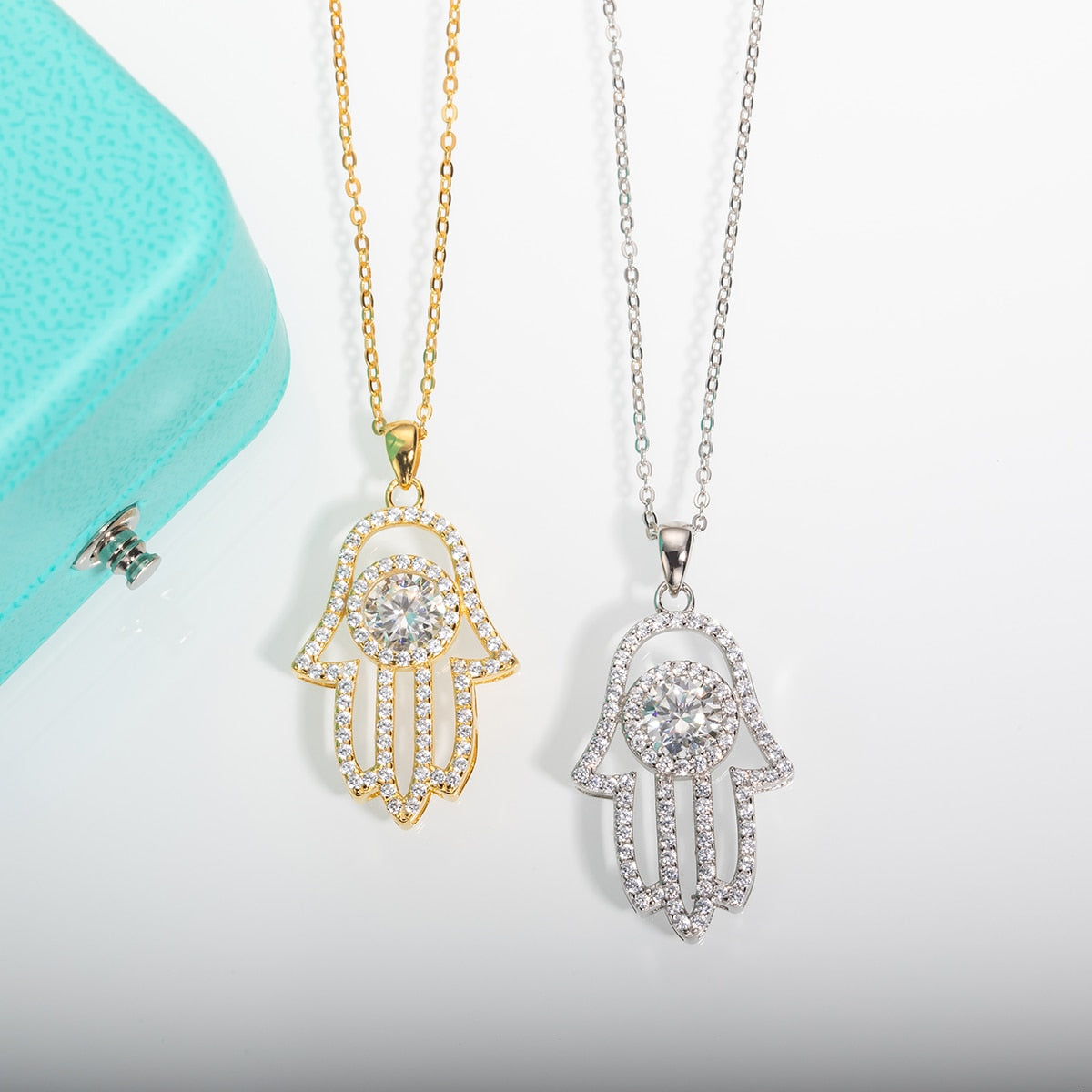 Evil Eye Necklace Moissanite Diamond Pendant NZ