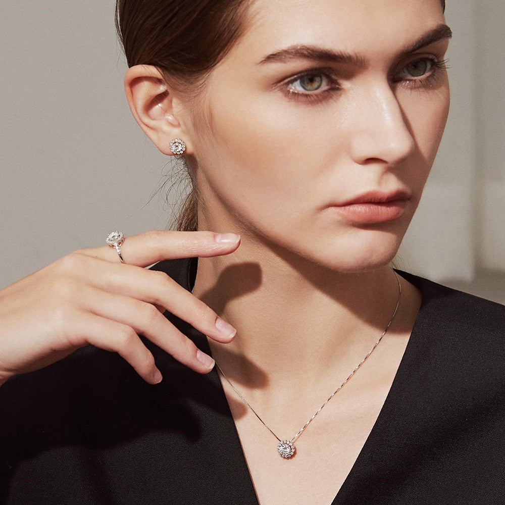 Holloway Moissanite Pendant Necklace UK