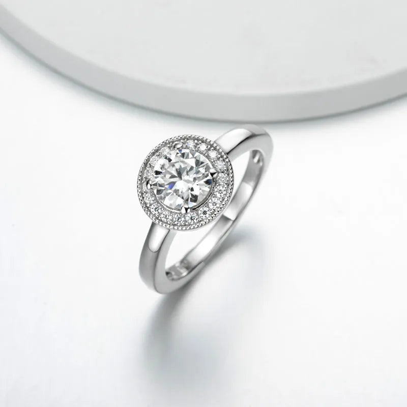 Sterling Silver Moissanite Ring NZ