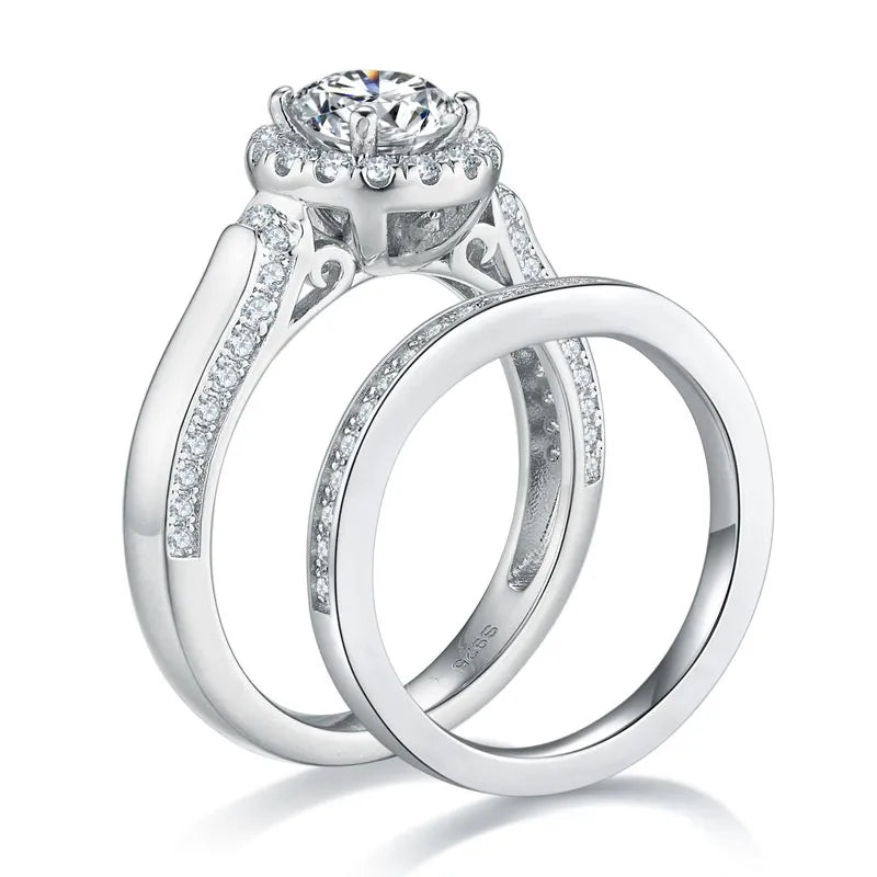 Moissanite Diamond Ring Set