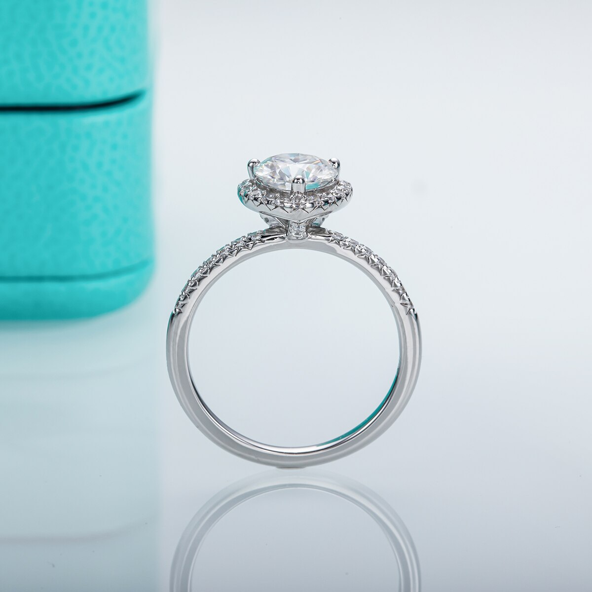 Heart Moissanite Engagement Ring Australia