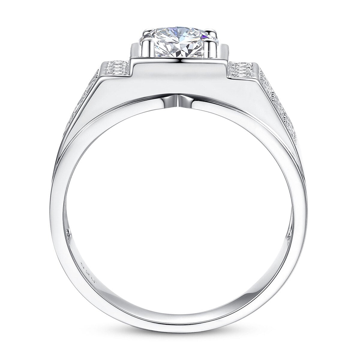Moissanite Sterling Silver Ring Australia