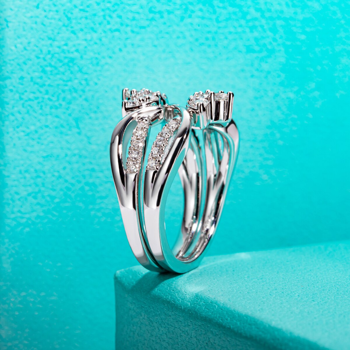 Holloway Jewellery Moissanite Diamond Ring Set Australia