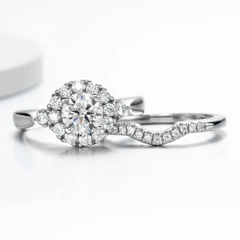 Moissanite Diamond Engagement Ring Free Shipping US