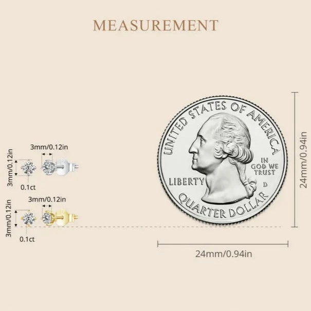 Holloway Jewellery NZ Moissanite Diamond Stud Earrings