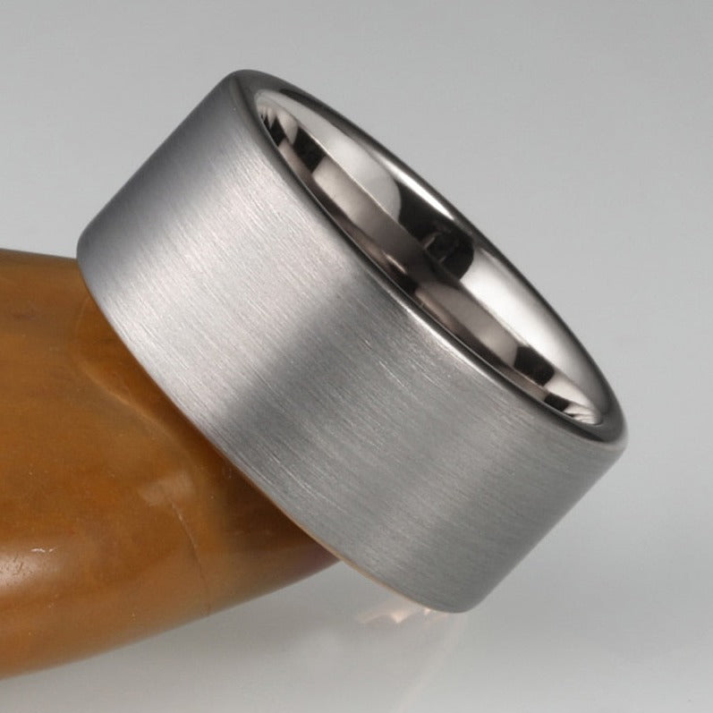 10mm tungsten ring mens Holloway Jewellery brushed finish