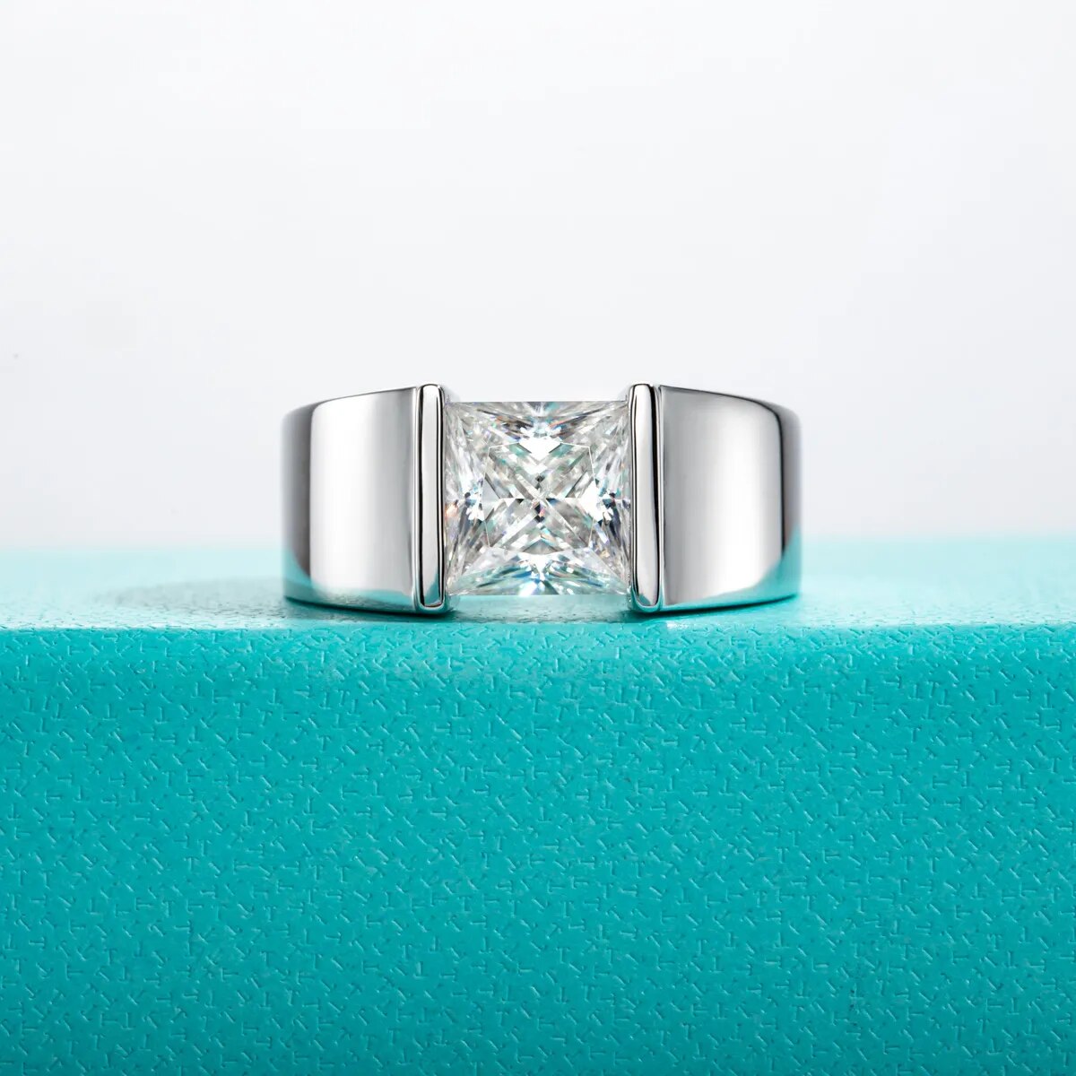 3ct princess cut moissanite ring Holloway Jewellery