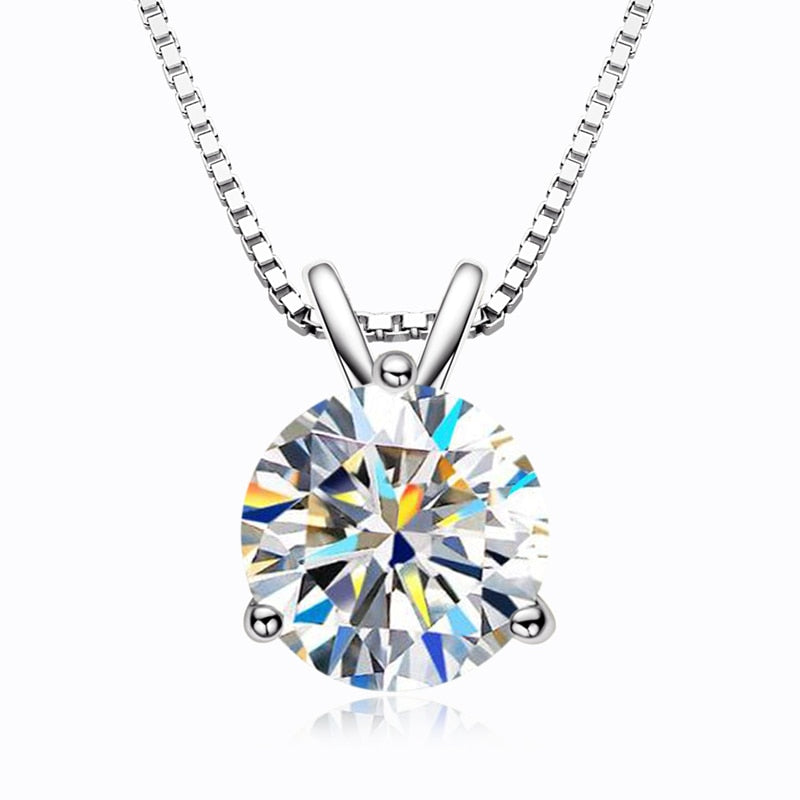 Moissanite Diamond Pendant Necklace